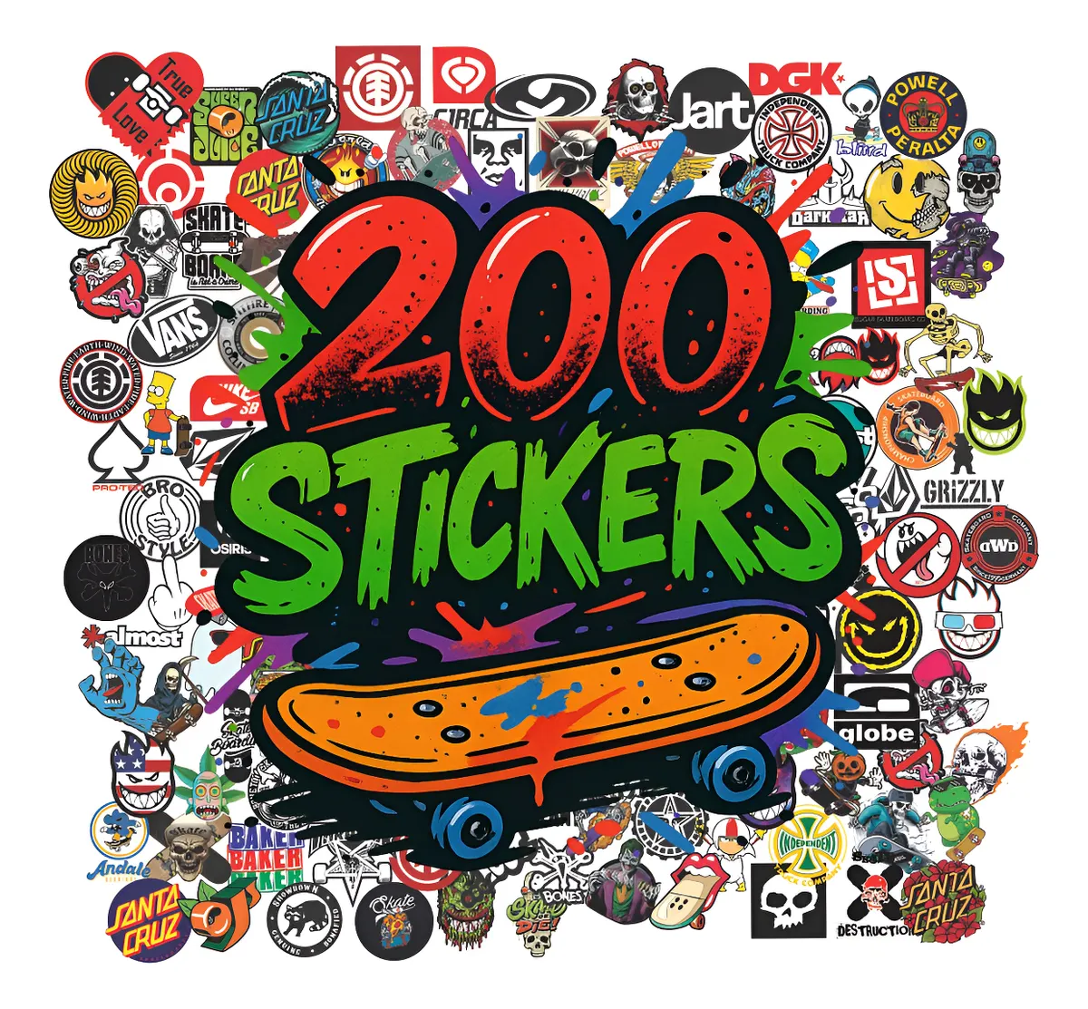 Kit 20 Adesivos Sortidos Street