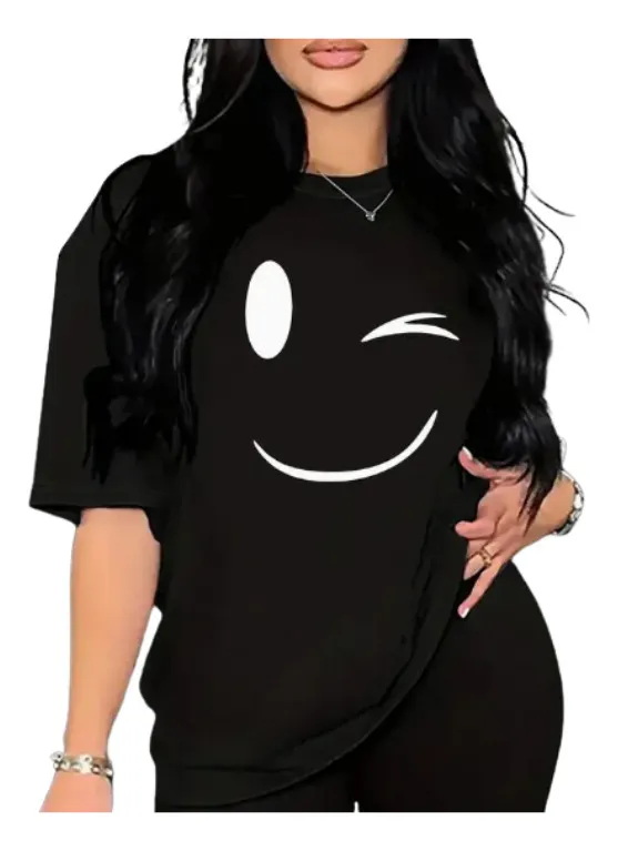 Camiseta Oversized Preta Básica