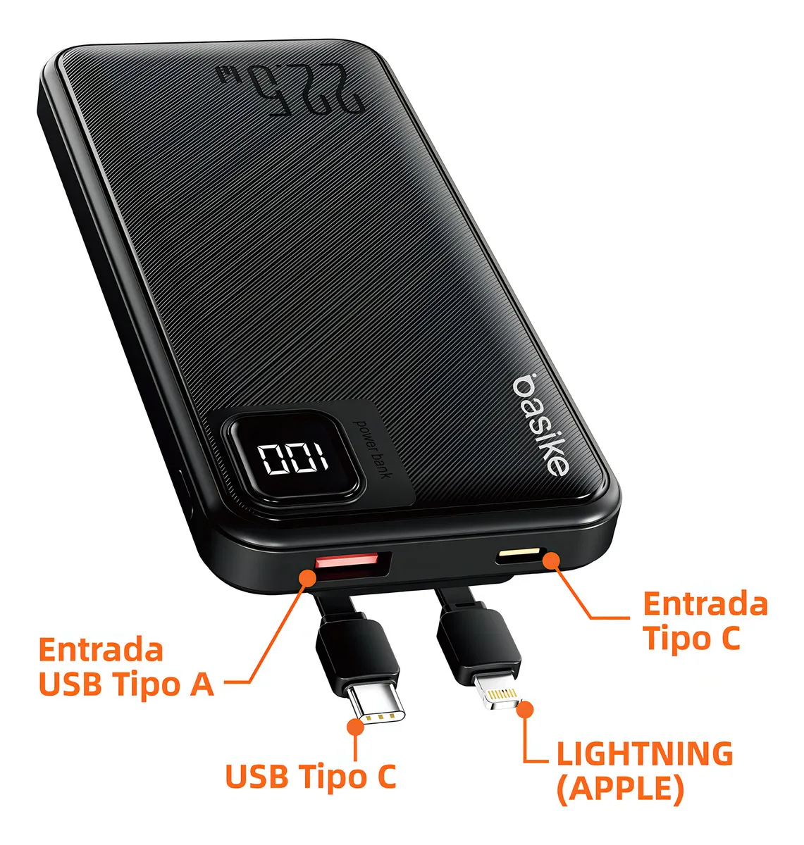 Power Bank 10.000mAh Preto