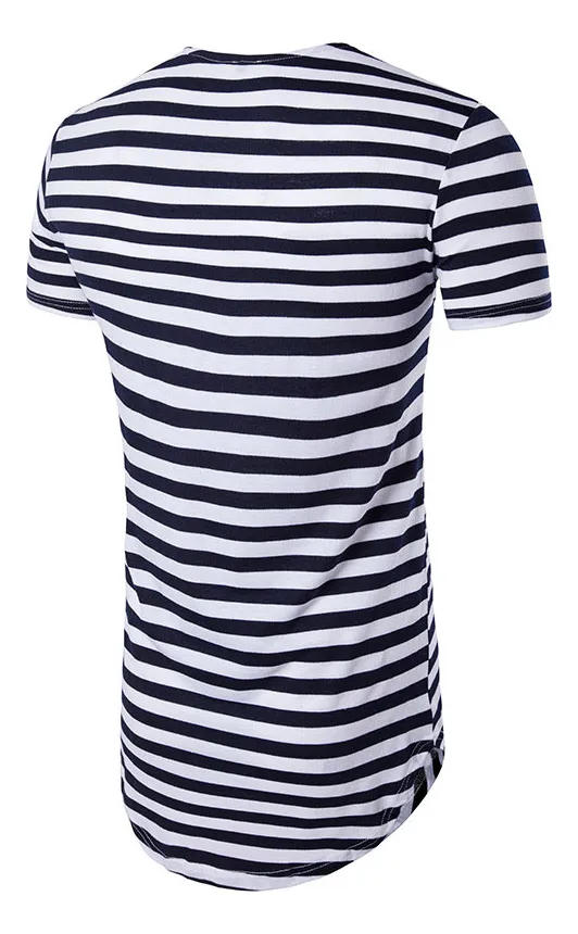 Camiseta Listrada Navy