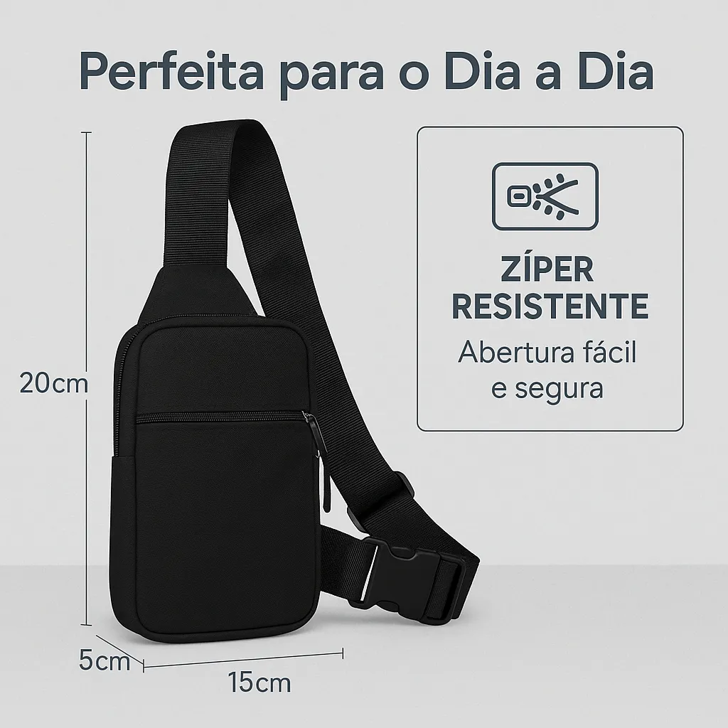 Shoulder Bag Compact Preta