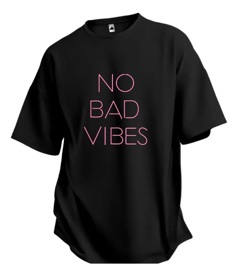 Camiseta Estampada "No Bad Vibes"