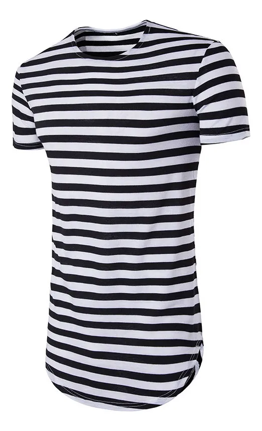 Camiseta Listrada Navy