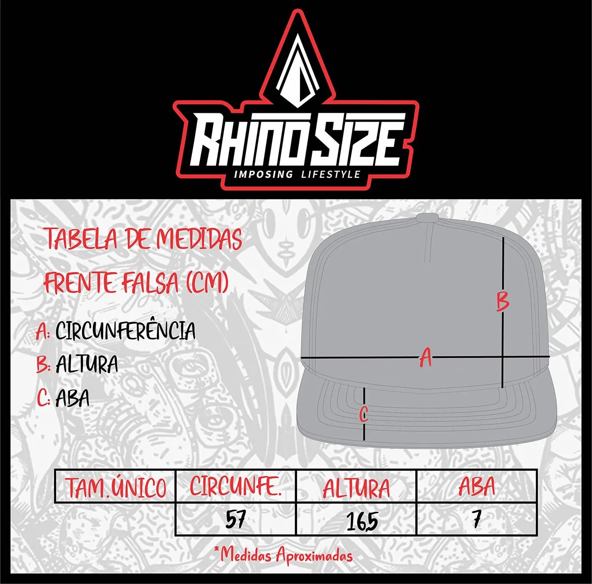 Boné Aba Reta Preto Liso